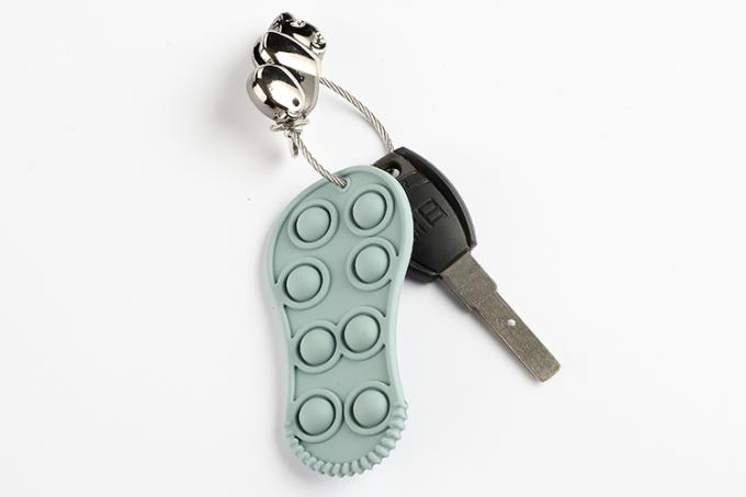 Bebê dado forma Teether do silicone do brinquedo do esforço da inquietação do silicone de 2021 crianças do produto novo sapata macia orgânica