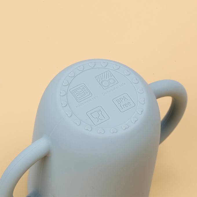 Instrutor por atacado Straw Feeding Training Cup da Escape-prova da criança do bebê do silicone para beber das crianças