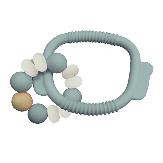 Bebê feito sob encomenda macio orgânico livre novo por atacado do silicone do produto comestível de BPA que sai os dentes brinquedos de Teether
