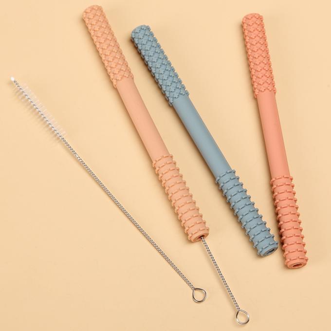 O produto 2021 novo que sai os dentes os tubos mastiga o brinquedo da vara do molar do bebê de Teether da vara com escova
