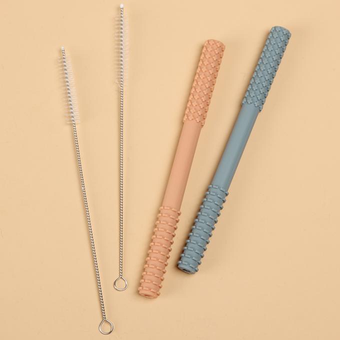 O produto 2021 novo que sai os dentes os tubos mastiga o brinquedo da vara do molar do bebê de Teether da vara com escova