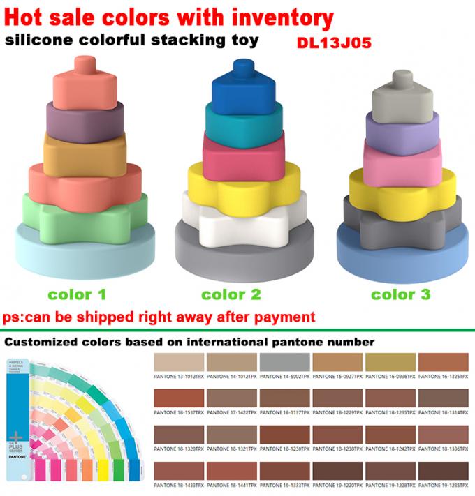 Silicone de construção criativo dos brinquedos de Blockkids das crianças que empilha brinquedos educacionais para a NC do Ce 12*7.5*7.5cm 210g/set DL13J05 das crianças;GUA