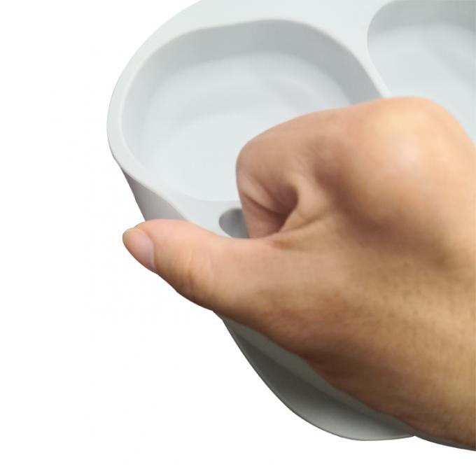Prato da placa da sução do Não-deslizamento do silicone das crianças personalizadas do teste padrão para a criança
