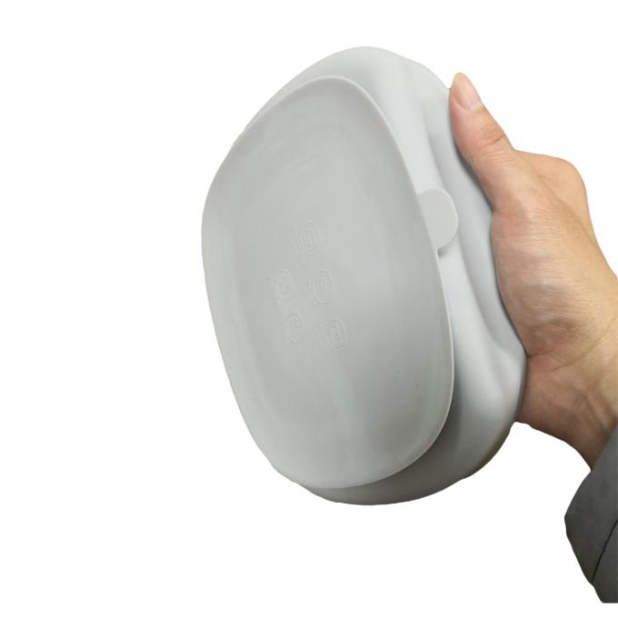 Prato da placa da sução do Não-deslizamento do silicone das crianças personalizadas do teste padrão para a criança