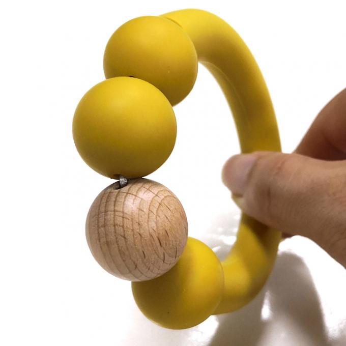 Bebê Teether Toy Sensory Silicone Teething Rings dos produtos novos para bebês
