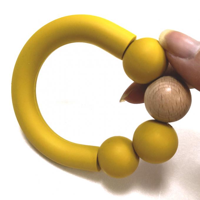 Bebê Teether Toy Sensory Silicone Teething Rings dos produtos novos para bebês