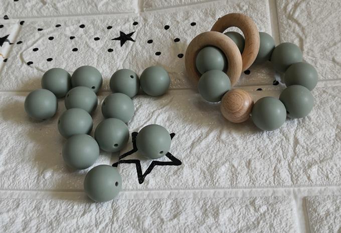 grânulos do silicone do teether do bebê do silicone-grânulo de 20mm para colares