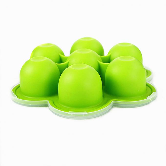 caixas do comida para bebê do silicone dos furos do preço de grosso 7 da fábrica