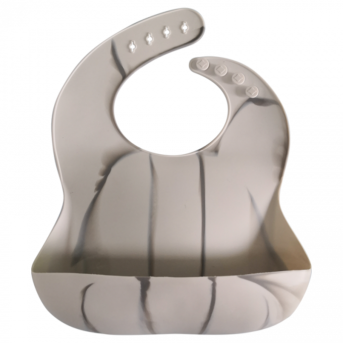 Babador de mármore imprimindo completo do bebê do silicone do produto novo para o jantar
