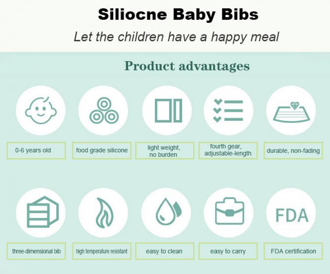 Babador de alimentação do bebê do silicone da criança do comida para bebê por atacado da versão 3 com cores novas