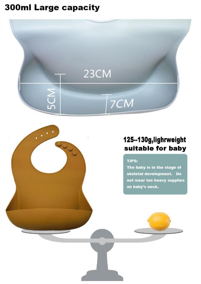 Babador de alimentação do bebê do silicone da criança do comida para bebê por atacado da versão 3 com cores novas