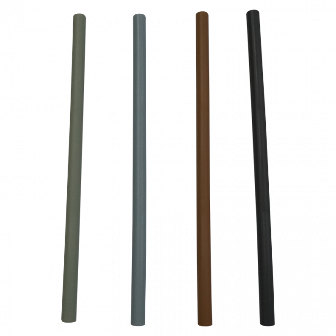Palha bebendo do silicone dobrável reusável feito sob encomenda da fábrica para crianças