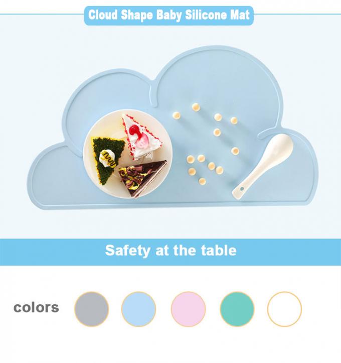 Esteira de lugar reusável do alimento do silicone do bebê lavável do restaurante