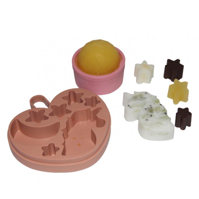 molde dado forma bola da bandeja do cubo de gelo do silicone da bandeja do cubo de gelo do diamante do silicone do produto comestível de 2 PCes