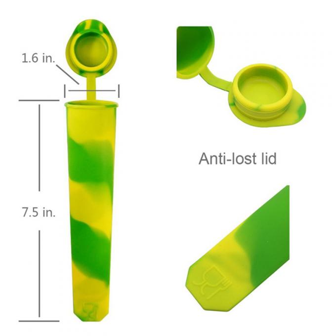 6 cubo de gelo Tray Ice Pop Maker do molde DIY do PNF do gelo do molde do picolé do silicone dos PCes