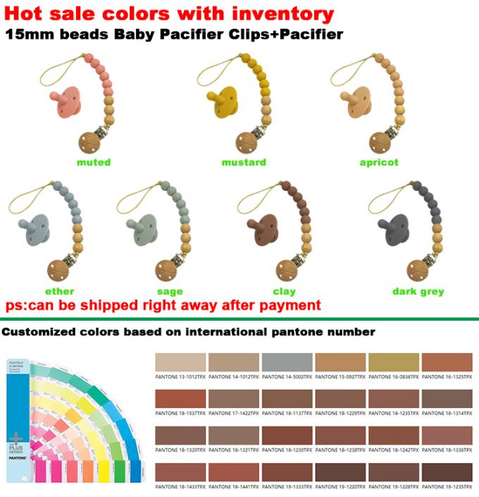 Silicone novo do produto do bebê que sai os dentes o grampo da chupeta do manequim da mastigação do bebê com chupeta do bebê