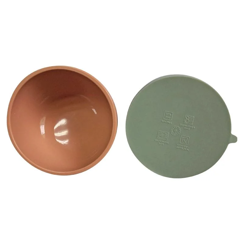 Bacia 100% de alimentação do bebê dos utensílios de mesa do silicone do produto comestível com sução