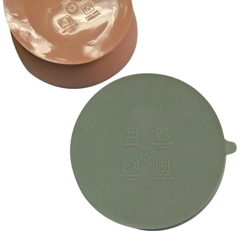 Bacia 100% de alimentação do bebê dos utensílios de mesa do silicone do produto comestível com sução