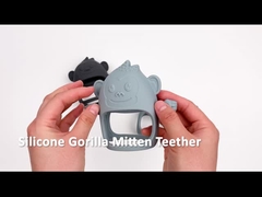 Mitene criativo Teether da Anti-gota de Teether Gorilla Shape Baby Teething Toys do bebê do silicone 2023