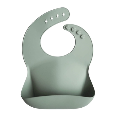 Molding In One Uneasy To Break Silicone Feeding Bibs With Wide Capacity