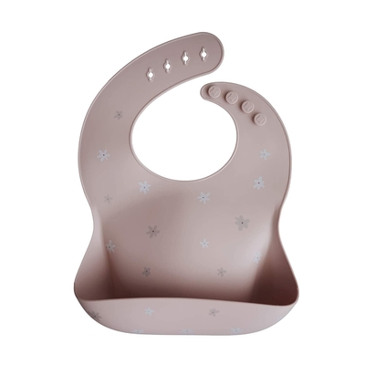Molding In One Uneasy To Break Silicone Feeding Bibs With Wide Capacity