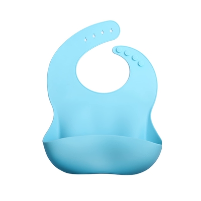 Sturdy Allergy Friendly Dust Proof Baby Feeding Silicone Apron Safe In Boiling Water