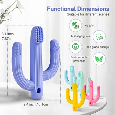 Adorable Dust Proof Baby Silicone Teether Toy For Sensory Exploration