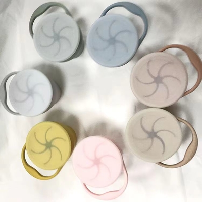 BPA Free Non-Spill Food Grade Silicone Snack Container for Toddlers with Lids