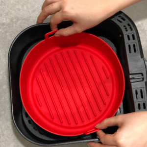 Food Grade Newly Designed Silicone Air Fryer Pot With Air Circulation