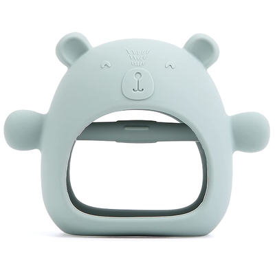 Pain Relief Anti Drop Mitten Silicone Teething Toy For Soothing Sore Gums