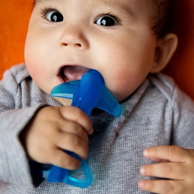 BPA Free Unbreakable Baby Silicone Teether Toys Safe In Sterilizer