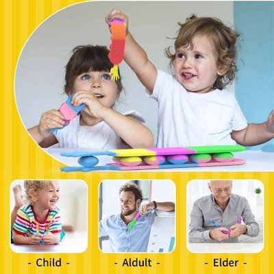 High Quality Cute Anti-stress Squidopops Fidget Toys Safe in Dishwasher