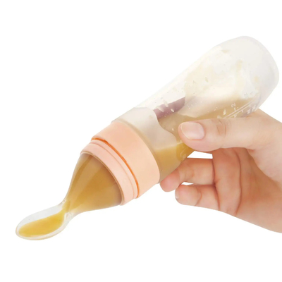 2 Pack Travel Friendly Silicone Baby Food Dispensing Spoon Dishwasher Free
