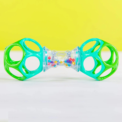 Bright Colored Easy To Clean Oball Shaker Rattle Toy For New Born