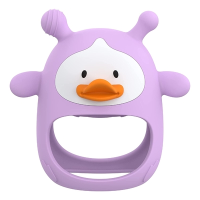 OEM Penguin Shape BPA Free Teething Toys For Infants 3+ Months