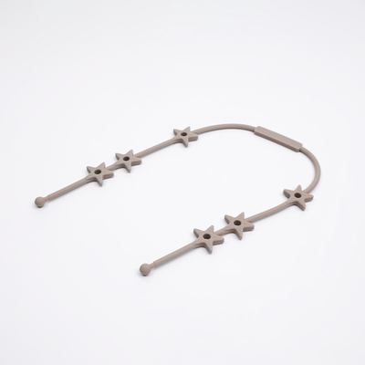 BPA Free Starfish Shaped Baby Silicone Products Anti Dropping Chain