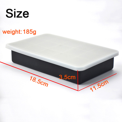 Home Use FDA Food Grade Silicone Ice Mold Square Ice Cube Mould 130*260mm