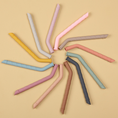 Eco Friendly Edible Soft BPA Free Silicone Straws Reusable ODM For Juice Drinking