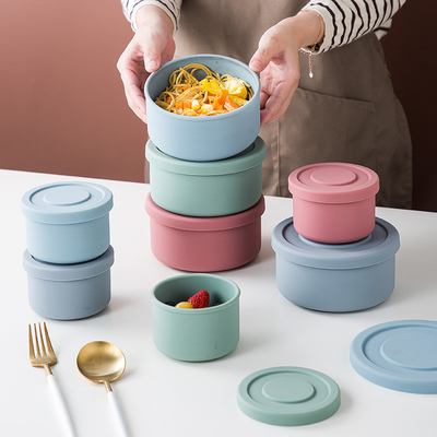 Portable Silicone Food Storage Containers Leakproof Heat Resistant Lunch Box ODM