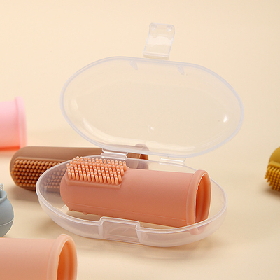 Apricot Baby Silicone Products Soft Finger Toothbrush With Packaging Box