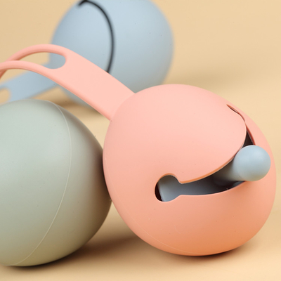 Colorful Custom Print Silicone Dummy Holder Case Phthalate Free Infant Nipple Clip