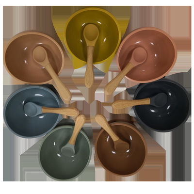 Portable Custom Toddler Suction Feeding Bowl Baby Suction Bowl Set 8cm Height