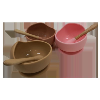 Portable Custom Toddler Suction Feeding Bowl Baby Suction Bowl Set 8cm Height