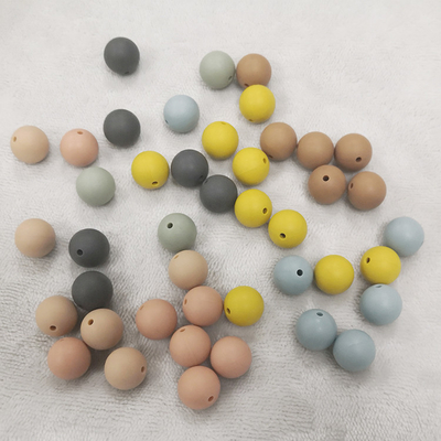 Soft Baby BPA Free Silicone Teething Beads Safe BPA Free Loose Bulk Teething Beads
