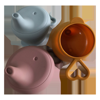 Reusable Baby Silicone Products Silicone Spout Sippy Cup 9.5*7*7.5cm