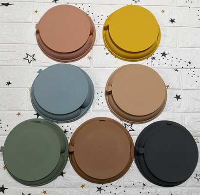 CE Microwave Safe Round Silicone Baby Plate dish For Toddlers