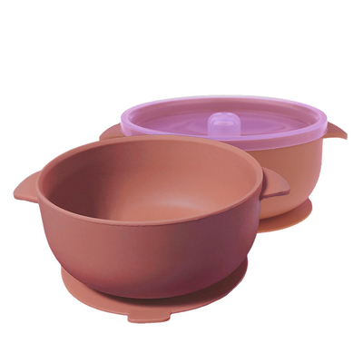 Food Warmer Baby Feeding Silicone Bowl Set Suction Bowl With Lid