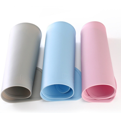 Anti Overflow Washable Reusable Silicone Food Placemat Baby Thick Silicone Placemats