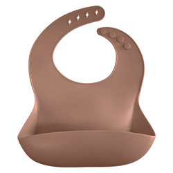SGS Bpa Free Adjustable Modern Twist Bucket Bib Waterproof Funny Silicone Bibs