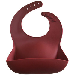 SGS Bpa Free Adjustable Modern Twist Bucket Bib Waterproof Funny Silicone Bibs